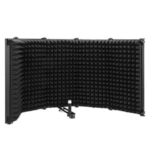 SKEIDO Microphone Isolation Shield Microphone Isolation Shield Tabletop ...