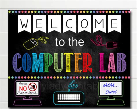 Sign Poster Design Computer Lab 的图像结果