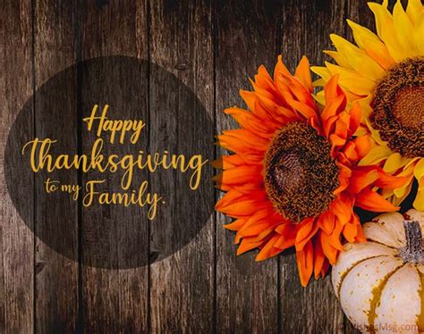 Thanksgiving Wishes for Family & Family Members - WishesMsg