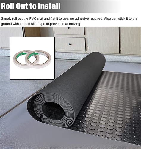 Buy OKUOKA Hallway Runner Rubber Garage Flooring Matting, Anti-Slip ...