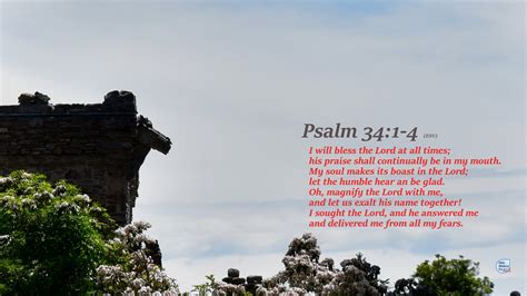 Psalm 34:3-4 – Bible Memory For All