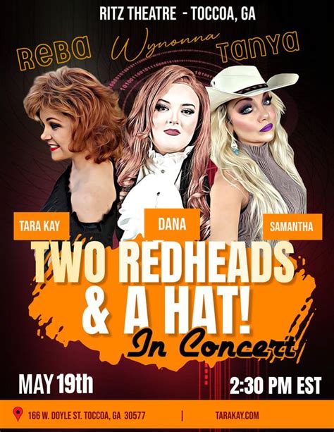 Two Redheads and a Hat, Historic Ritz Theatre at The Schaefer Center ...
