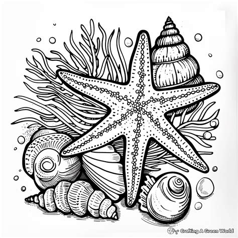 Dive into Creativity with Coloring Pages of Seashells