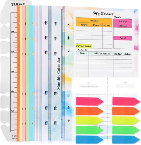 Amazon.com : Toplive 7 Pack A5 Planner Inserts Monthly Weekly Planner ...