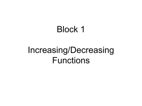 Image result for Increasing and Decreasing Functions Trick