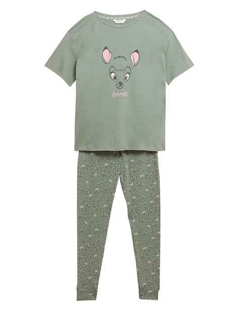 Buy Bambi™ Cotton Rich Pyjama Set at Marks & Spencer