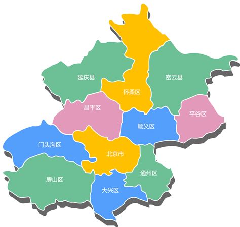 北京怀柔区地图pngPPT素材免费下载-69巧圣网