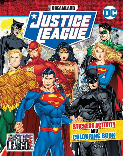 Buy Justice League Stickers Activity and Colouring Book - A Drawing ...