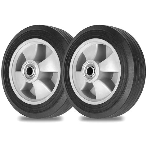 AR-PRO 2-Pack 8" x 2" Solid Run-Flat Replacement Tire with 5/8" Axle ...