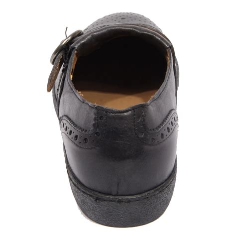 G3884 scarpa uomo PICCADILLY MOOD dark grey leather shoe men