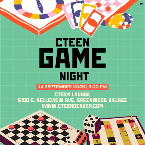 Cteen Game Night, Chabad South Metro Denver (GREENWOOD VILLAGE CAMPUS ...