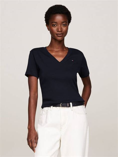 Tommy Hilfiger Ribbed Slim V-Neck T-Shirt