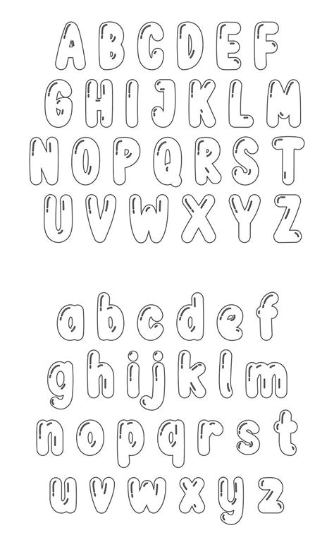Printable 6 Inch Alphabet Letter Stencils For Banners & Bulletin Boards ...