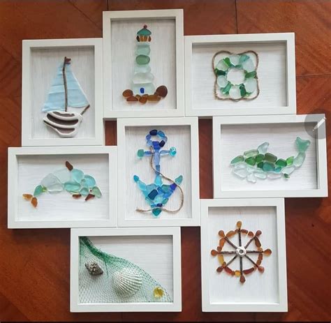 Sea Glass Crafts 的图像结果