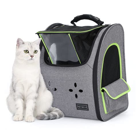 Buy Petsfit Cat Backpack Portable Cat Carrier Backpack,Top Transparent ...