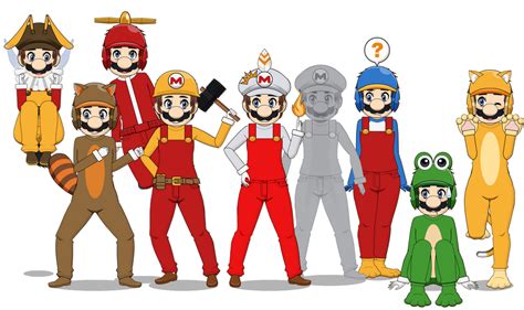 Super Mario Power-Up Kisekae Set 1 by MegaToon1234 on DeviantArt