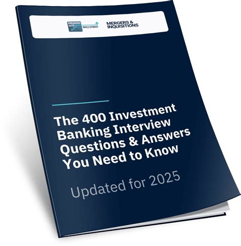 400 Questions Investment Banking: Get the Latest Version