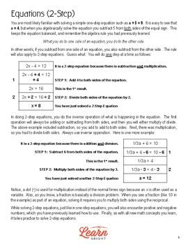Image result for Multi-Step Equations Lesson Plan