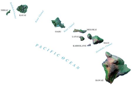 Map of Hawaii - Islands and Cities - GIS Geography