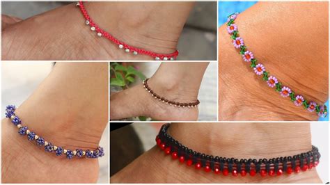 Glass Bead Anklet Tutorial 的图像结果