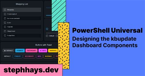 Image result for PowerShell Universal Dashboard to Run PowerShell Script