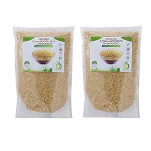 Organic Delight Sonamasuri Raw Rice/Sona Masuri White Chawal with Hand ...
