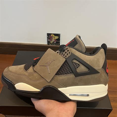 [PRE QC] Travis Scott x Jordan 4 Friends and Family Olive - GX - TLSHOW ...
