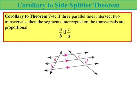 Image result for Side Splitter Theorem Form