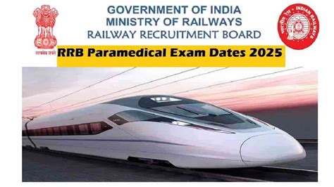 RRB Paramedical Exam Date 2025 OUT: Check 04/2024 Exam City Slip and ...