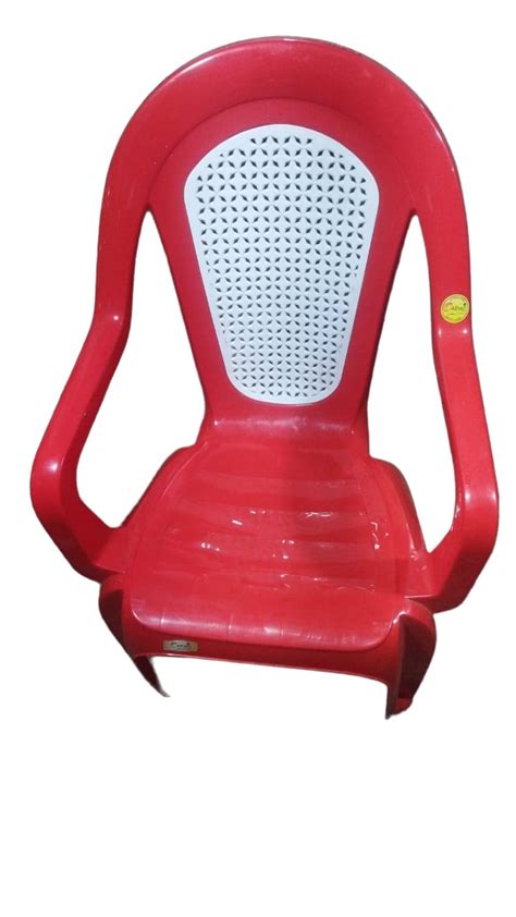 SWAPNAPURAN Steel Furniture Plastic Chair Set of 2 Arm Fiber Chair ...