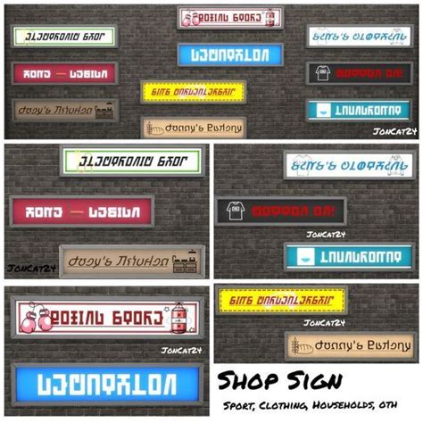 Sims 4. Shop Sign 的图像结果