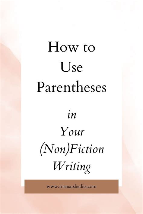 Use of Parentheses Writing 的图像结果