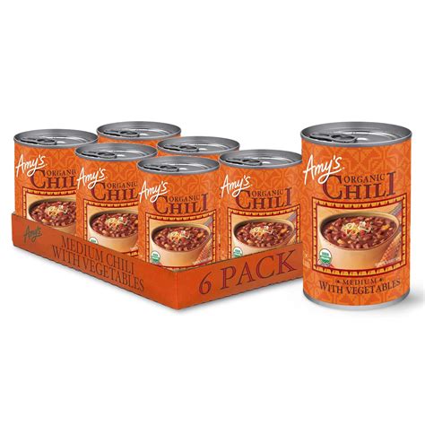 Amazon.com: Amy's, Chili, Gluten Free, Vegetarian, Vegetable, Organic ...