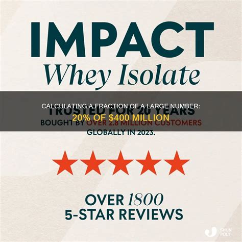 Calculating A Fraction Of A Large Number: 20% Of $400 Million | ShunPoly