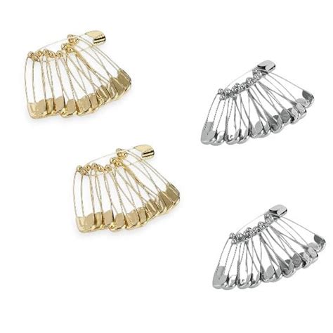 Accessher Gold and Silver Plated Shiny Stainless Steel Material Safety ...