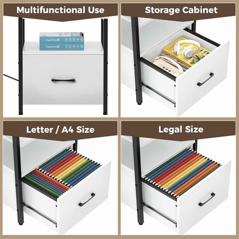 Buy Rolanstar Reversible L Shaped Computer Desk with Power Outlet & LED ...