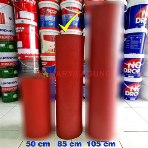 Jual Karpet Talang Air MERAH Hitam TEBAL 90 cm Talang Karet Atap Anti ...