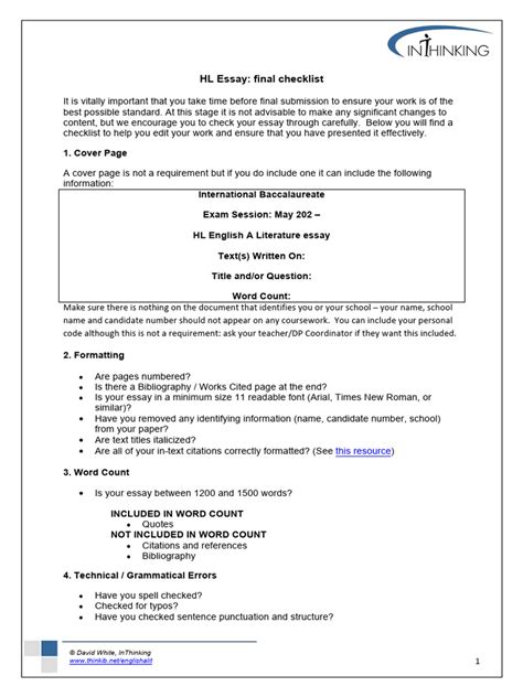 HL Essay Thesis Example 的图像结果