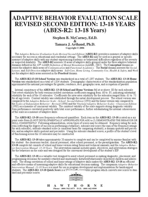 Image result for Adaptive Behavior Scale