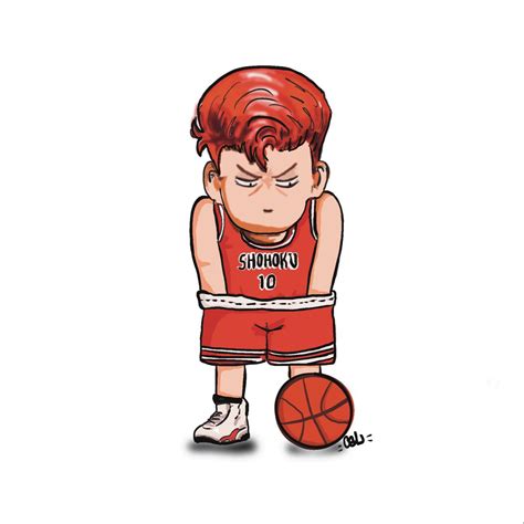 Sakuragi Hanamichi | Anime chibi, Slam dunk, Character design