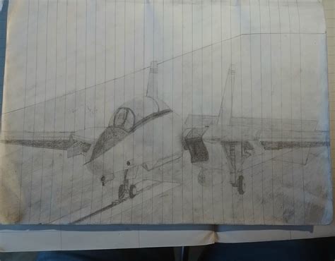 My F-14 Tomcat drawing : r/FighterJets