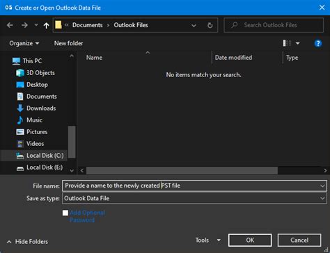 Image result for Create a New PST File