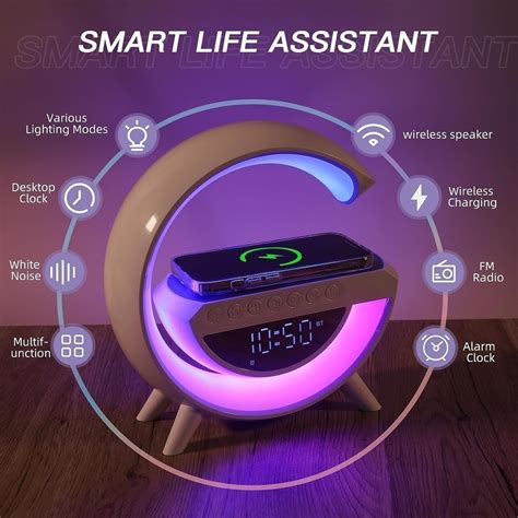 Loa Bluetooth G63 sạc không dây đa chức năng Đèn ngủ phòng ngủ không ...