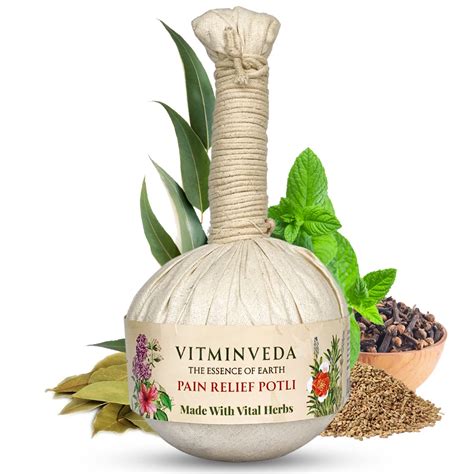 VITMINVEDA Pain Relief Potli | Natural Ayurvedic Herbal Manual Massager ...