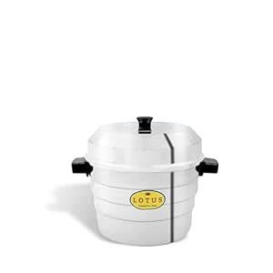 Idli Maker Aluminium 16 idlis | 4 Stackable Plates | Premium Handles ...