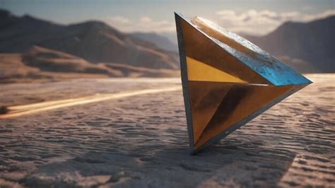 Triangle surface plane with structure lines 3d rendering | Premium AI ...
