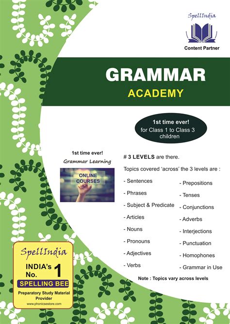 Spell Bee | Class 1 | Spelling Exam Test Words