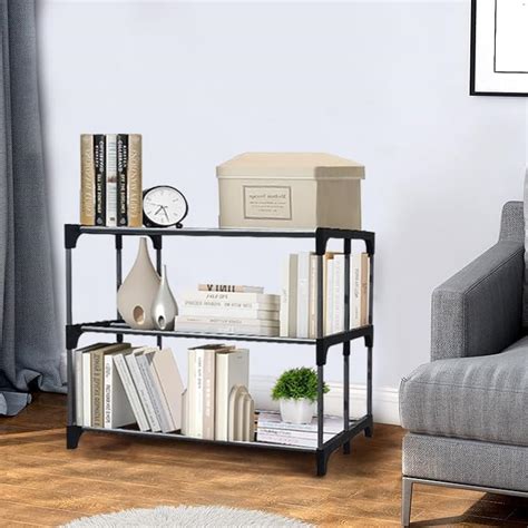 RAXON WORLD® book shelf for home, bookshelf 3-Tier Bookcase for Bedroom ...