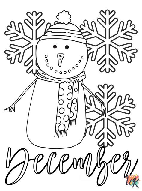 45 December Coloring Pages - Stimulate Growing Minds