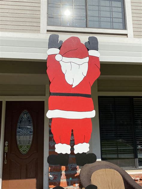 Buy Santa Falling off the Roof, Christmas Outdoor Yard Art Online in ...